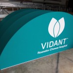 Round Marquee w/ Signbanners (Rail) & Graphic