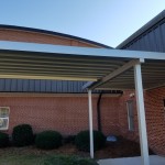 WHRobinsonElementary_2019_3  Extruded Pan & Cap walkway canopy.