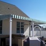 Permanent Awning w/ Valance & Ceiling Fans