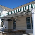 Permanent Awning w/ Valance & Ceiling Fans